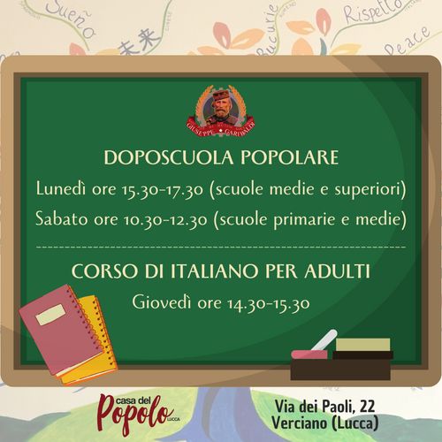 Doposcuola Popolare e Corso Italiano per adulti