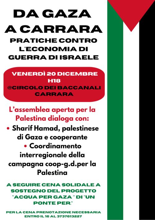 da Gaza a Carrara